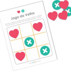 JOGO DA VELHA – Coração – Printkids