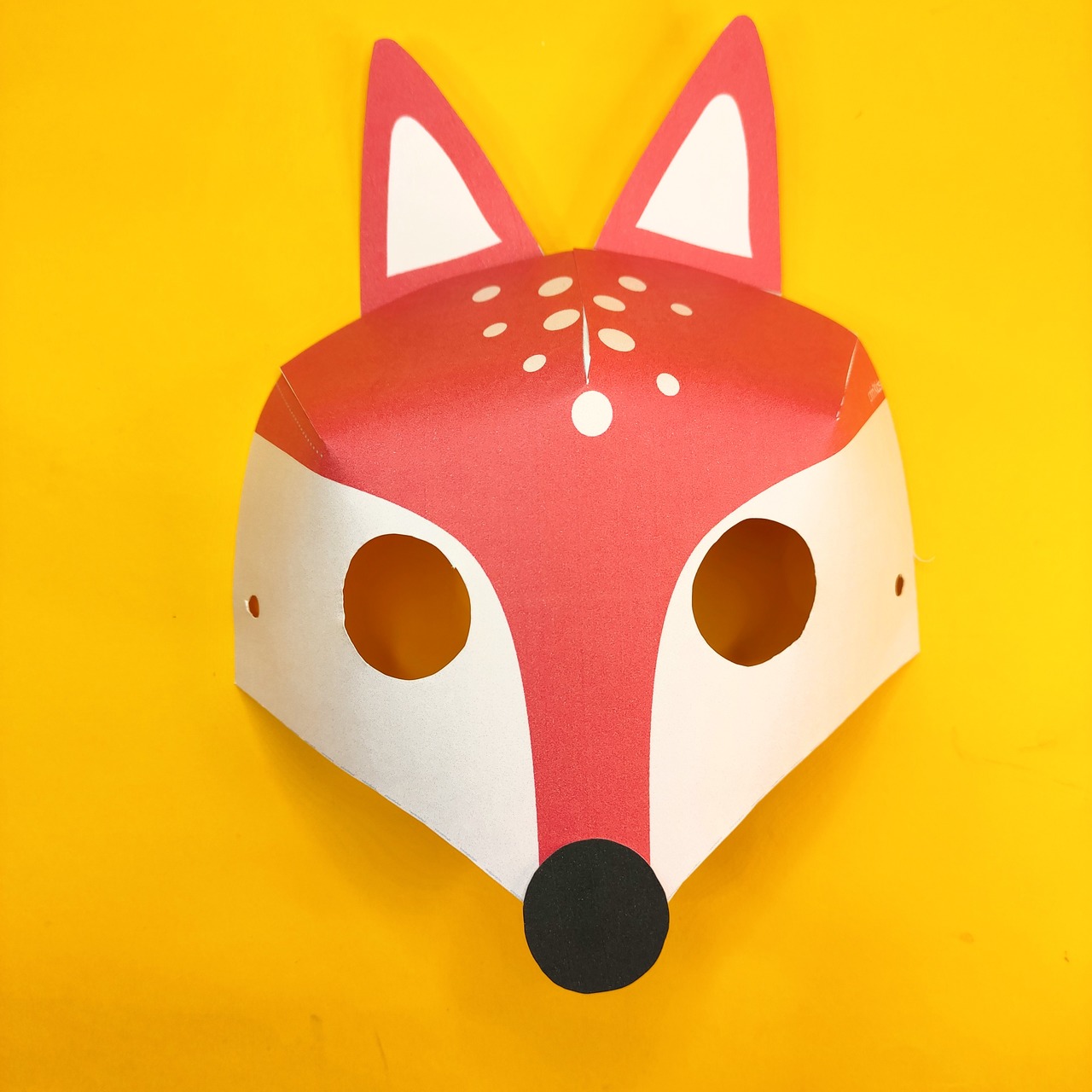 5 peças máscaras de papel raposa máscara vazia máscara térmica máscara  máscara adulto criança