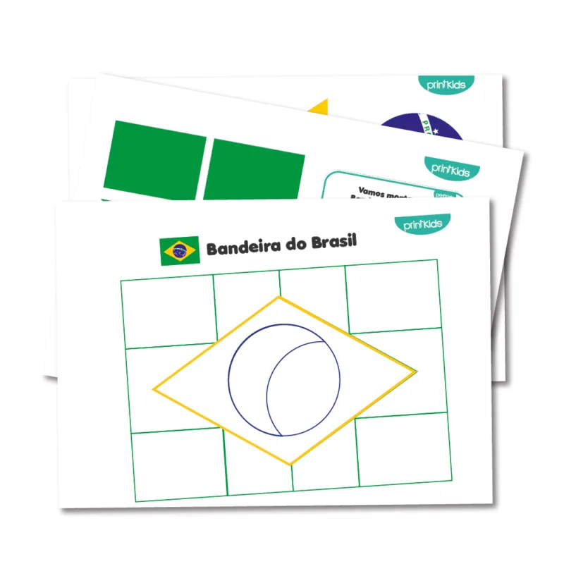 Quebra-cabeça - Bandeira do Brasil