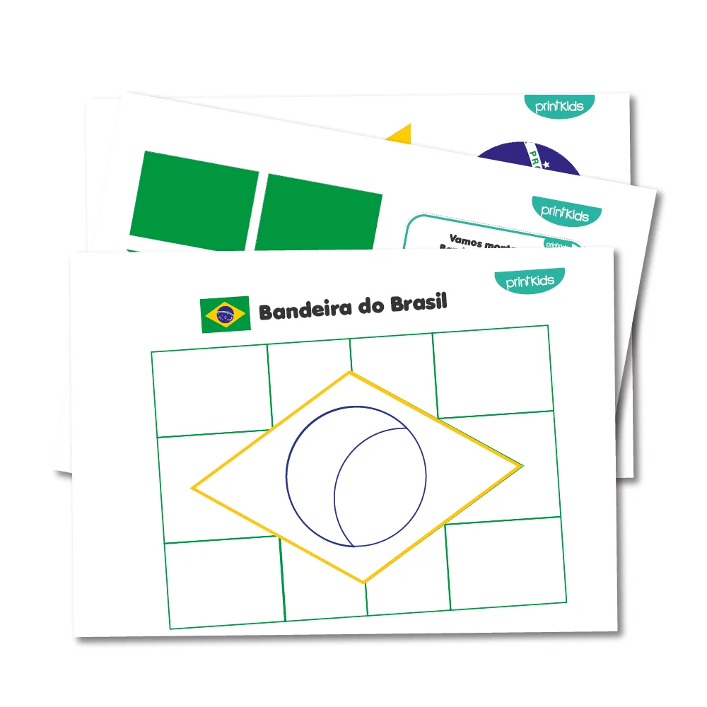 Quebra-cabeça - Bandeira do Brasil