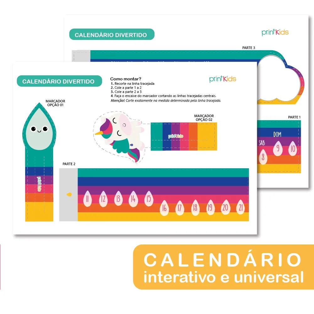 Calendário Arco-íris - Universal - Imagem 5