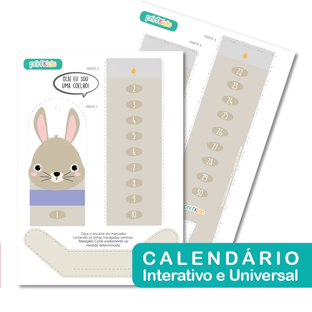 Calendário Coelho - UNIVERSAL