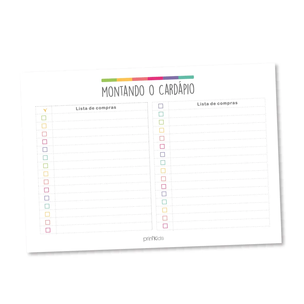 CARDÁPIO SEMANAL COLORS - Imagem 4