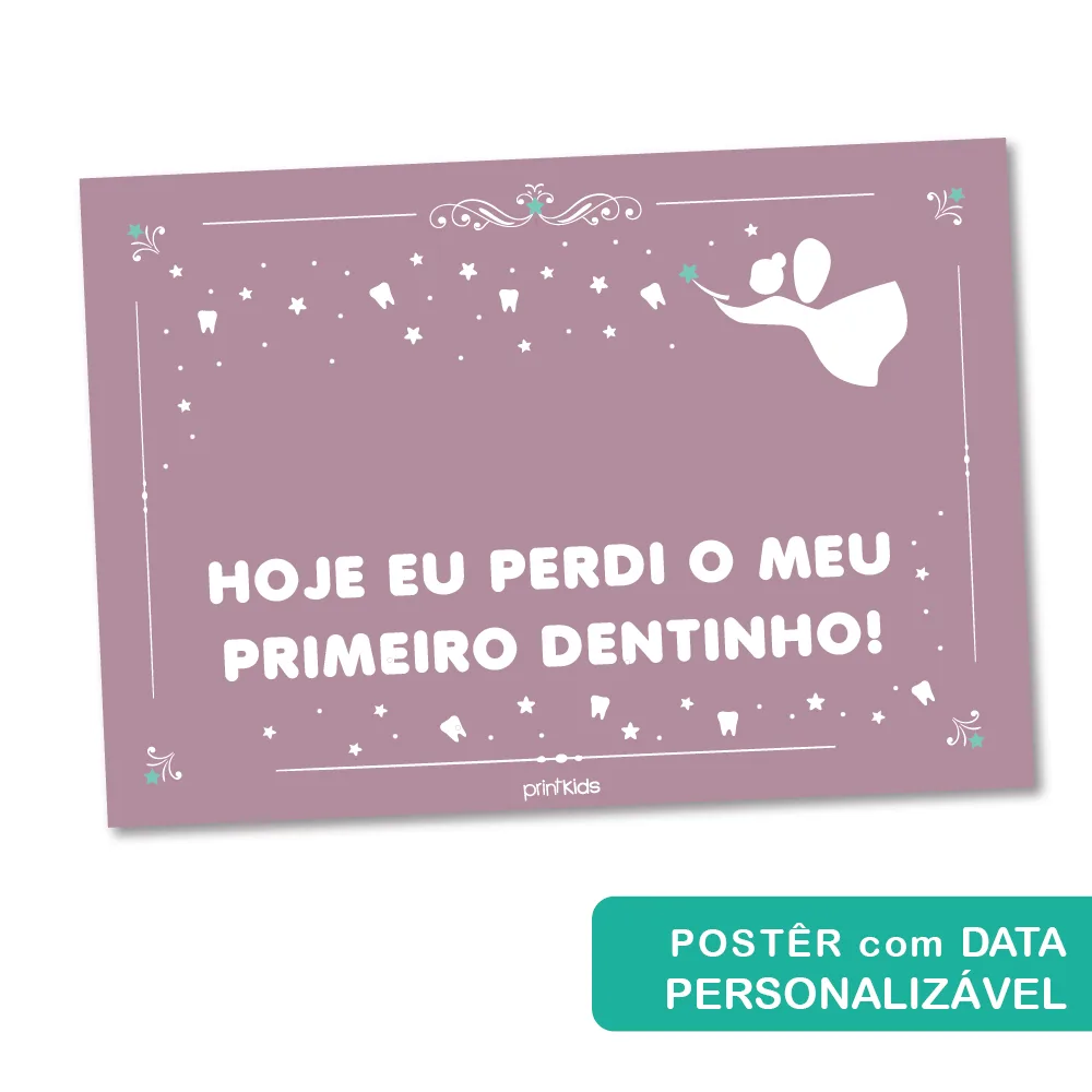 Carta personalizável da Fada do Dente - Primeiro dentinho - Imagem 3