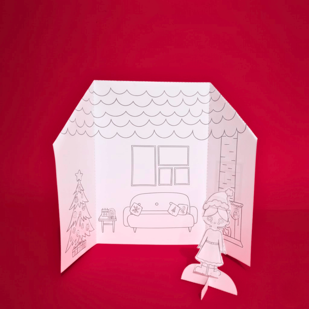 Casinha de papel NATAL - Imagem 3