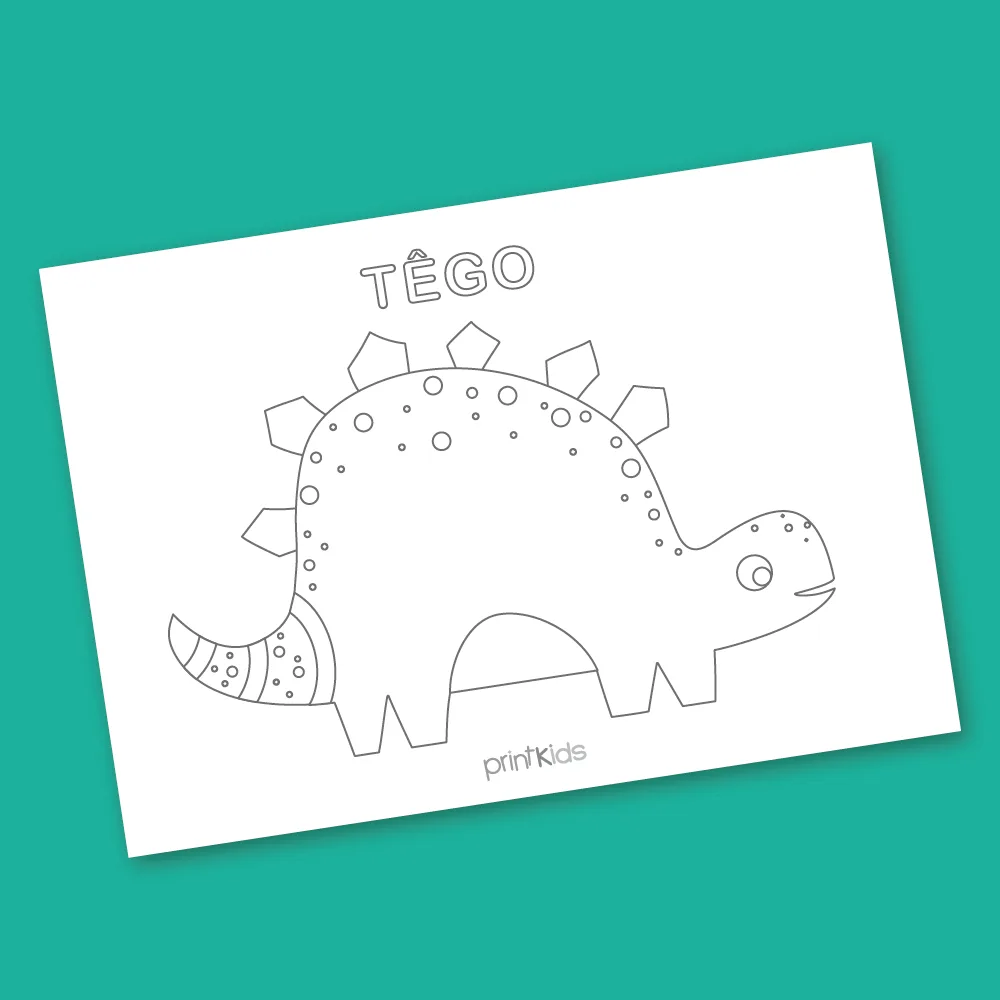 Dinos colorir - Têgo
