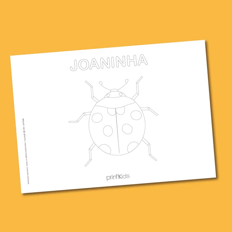Joaninha - colorir