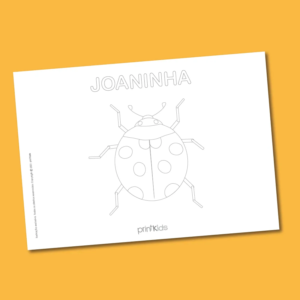 Joaninha - colorir