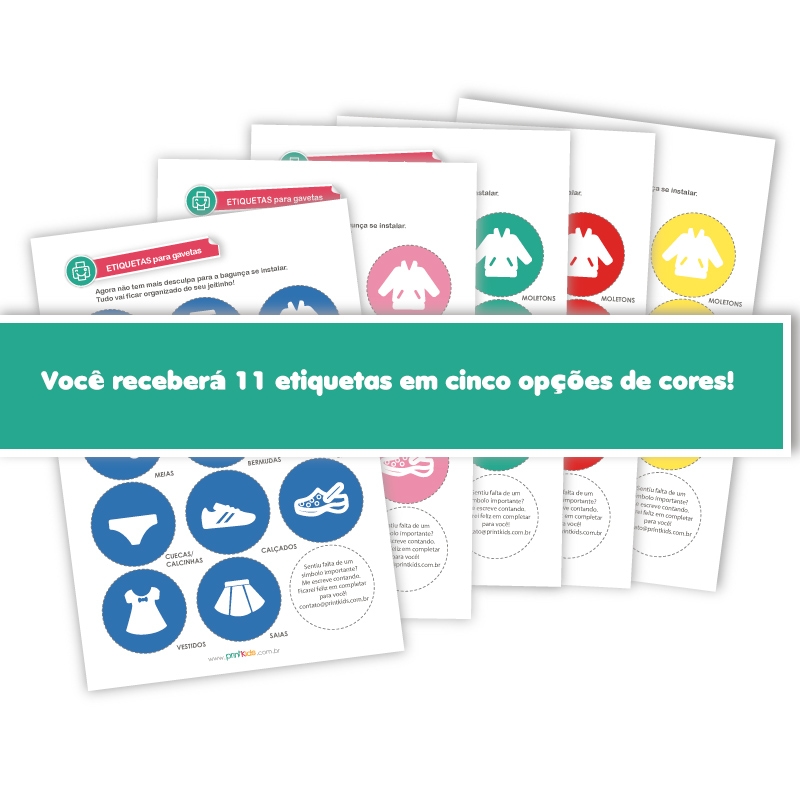 ETIQUETAS ORGANIZADORAS - ROUPEIROS - Image 3