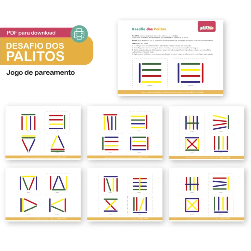 JOGO DE PAREAMENTO COM PALITOS - Image 3