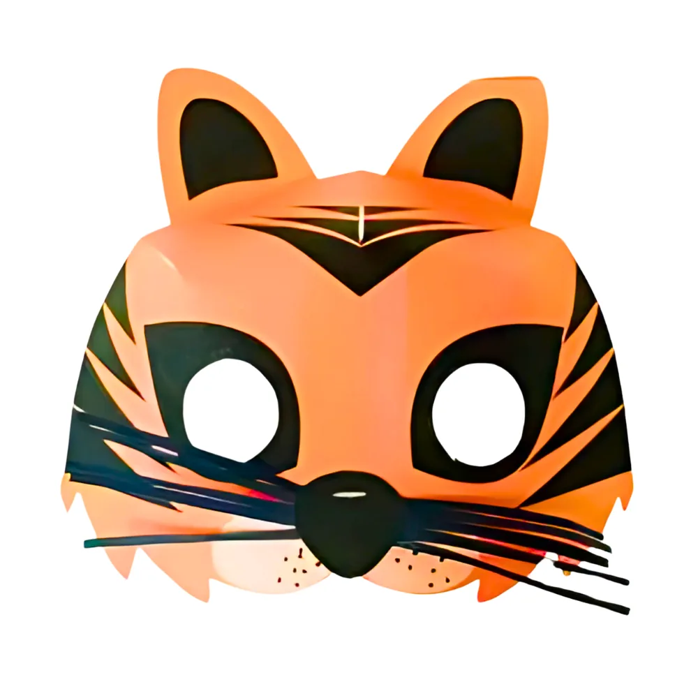 Máscara de Tigre 3D para imprimir