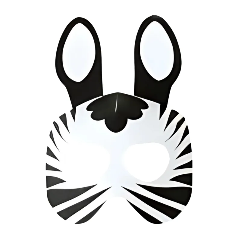 Máscara de zebra 3D para imprimir