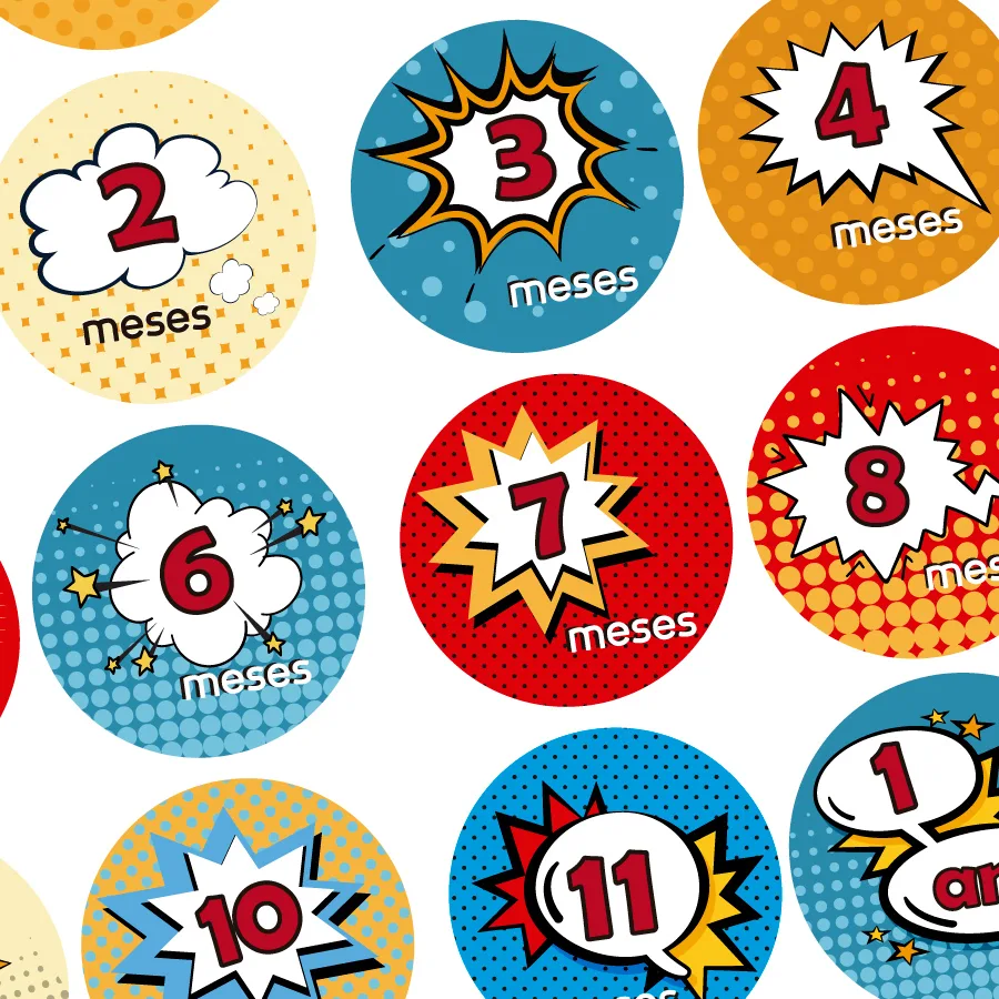 Adesivos mesversário - CARTOON - Imagem 4