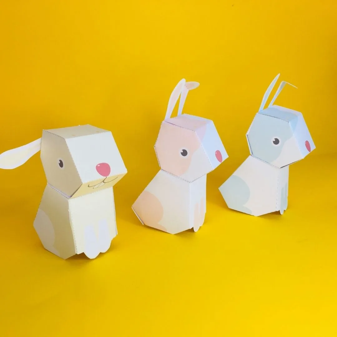 Papertoy Coelhos - Imagem 2
