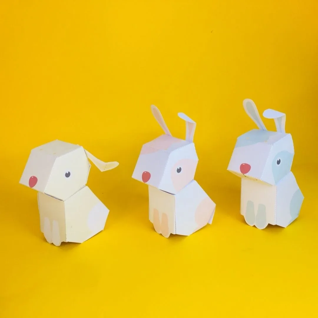 Papertoy Coelhos - Imagem 3