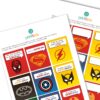 CARDS LANCHEIRA - Heróis - Image 2