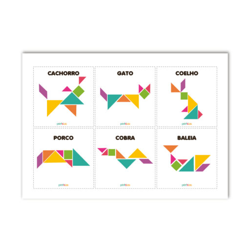 TANGRAM ANIMAL - Atividades divertidas para crianças | PrintKids
