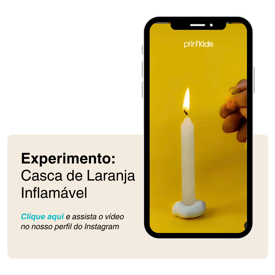 Experimento Casca de Laranja Inflamável