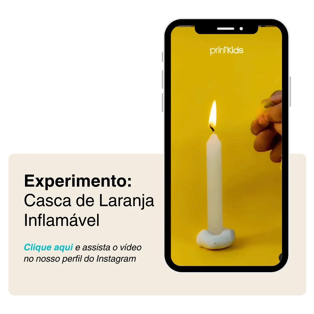 Experimento Casca de Laranja Inflamável