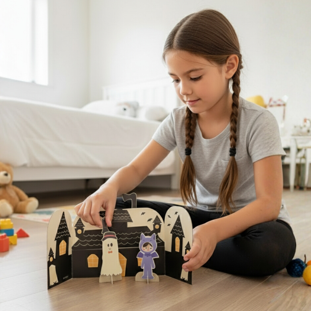 Detalhe do quarto e guarda-roupa da Mansão Boo