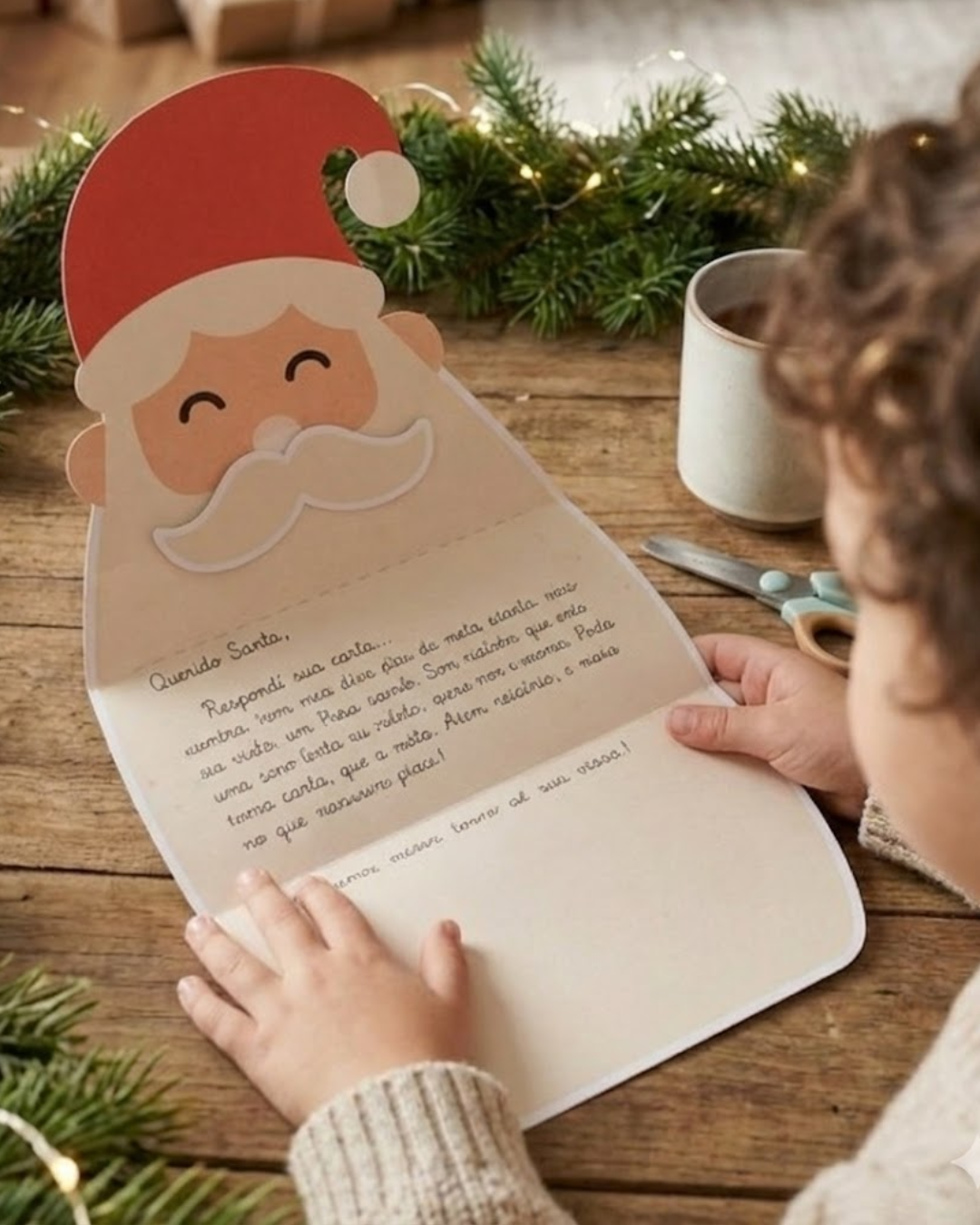 Papel de carta Barba Papai Noel