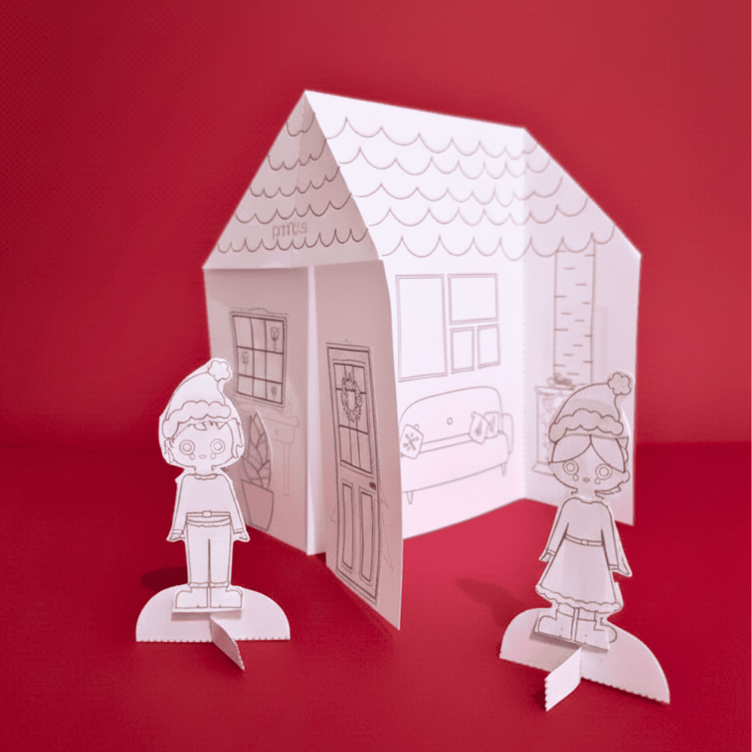 Casinha de papel NATAL - Imagem 2