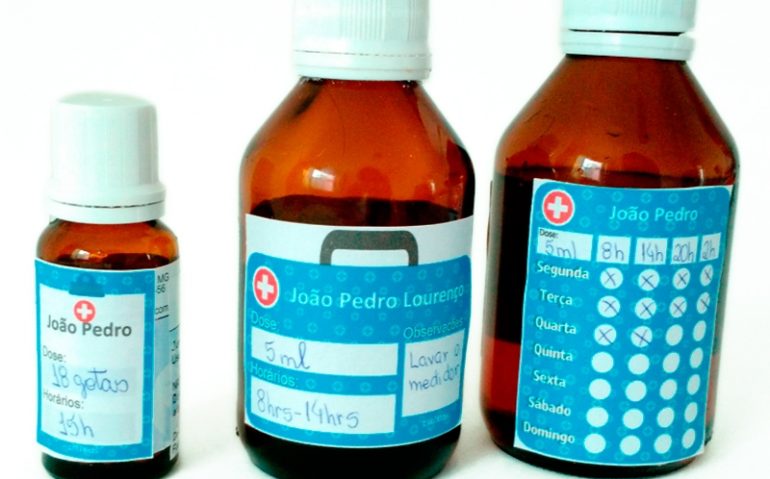 etiquetas medicamentos para facilitar a hora de dar remédios