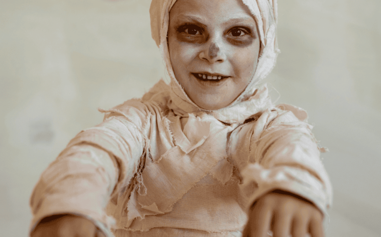 Múmia com exemplo de Fantasias infantis de halloween